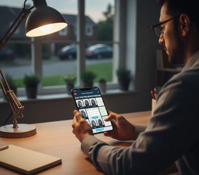 Select your tyres and enter your details